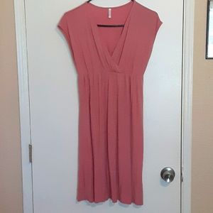 Pink blush maternity dress